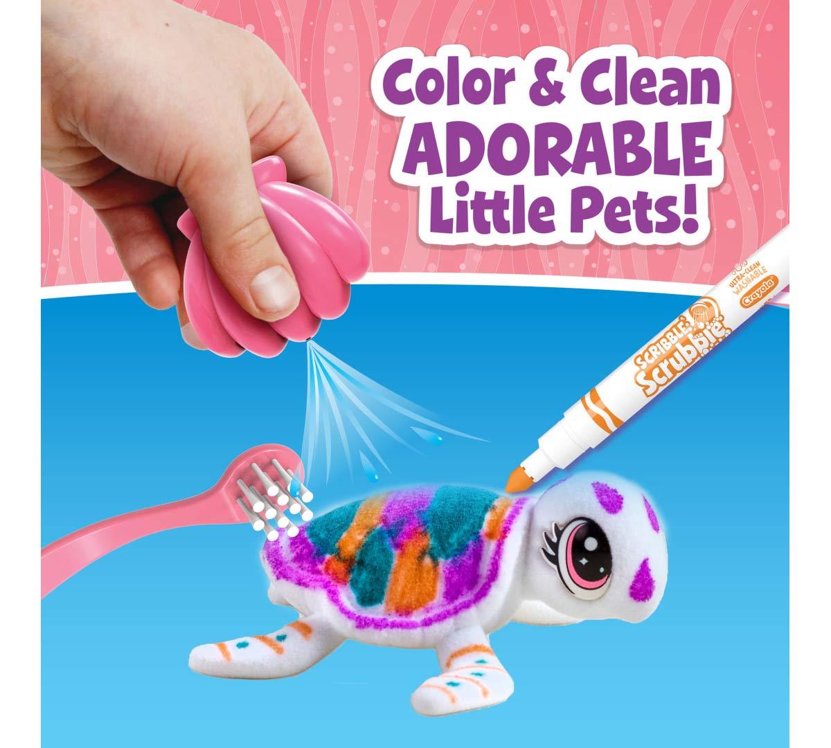 Crayola Scribble Scrubbie Pets Seashell Splash Playset