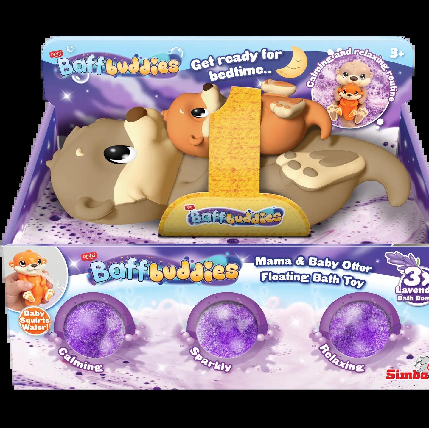 Zimpli Kids Baff Buddies Mama & Baby Otter Floating Bath Toy