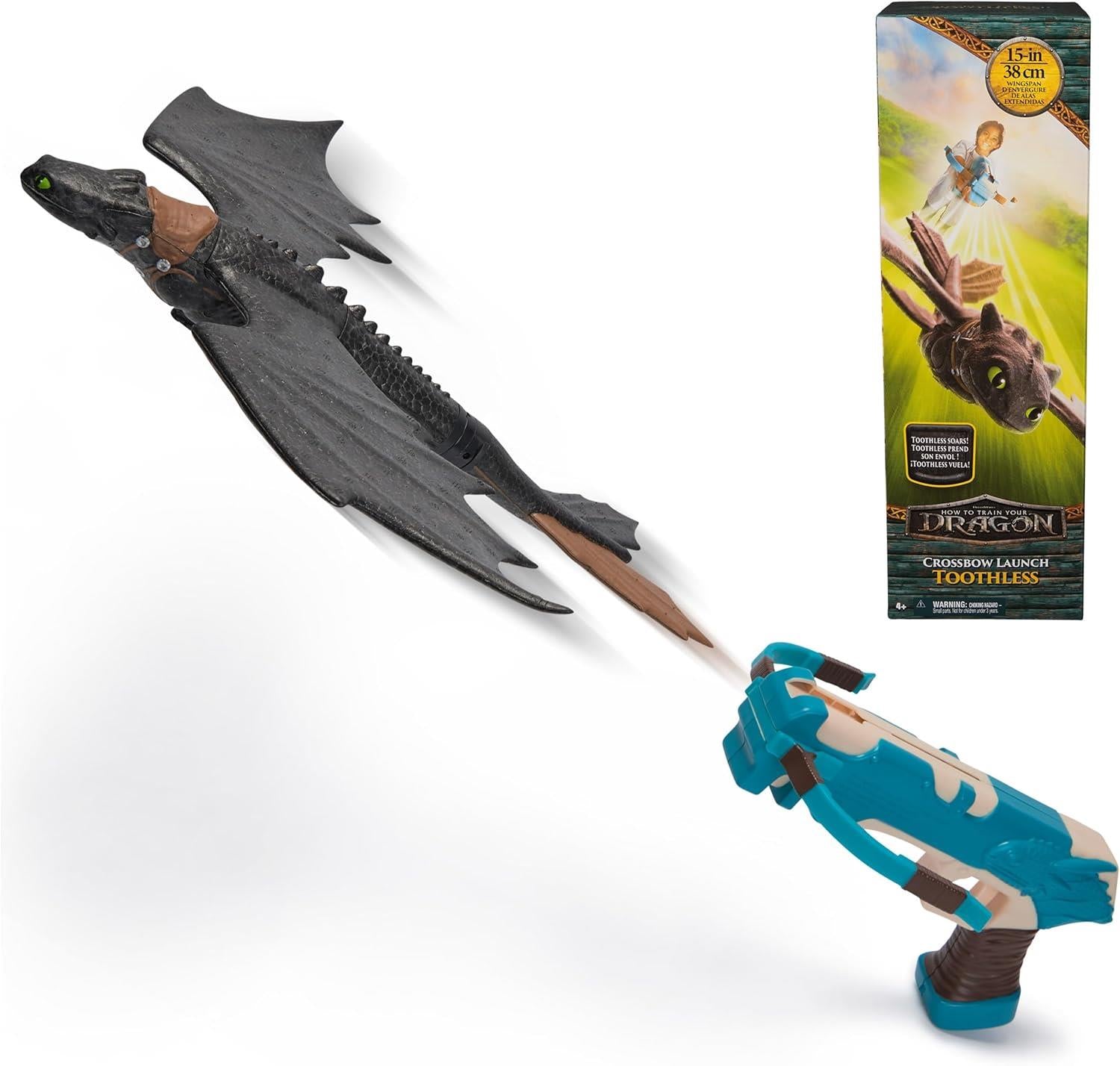 How to Train Your Dragon Toothless Crossbow Launch Flying Stunt Glider