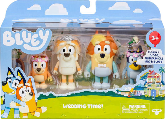 Bluey Wedding Time Family Figure Playset