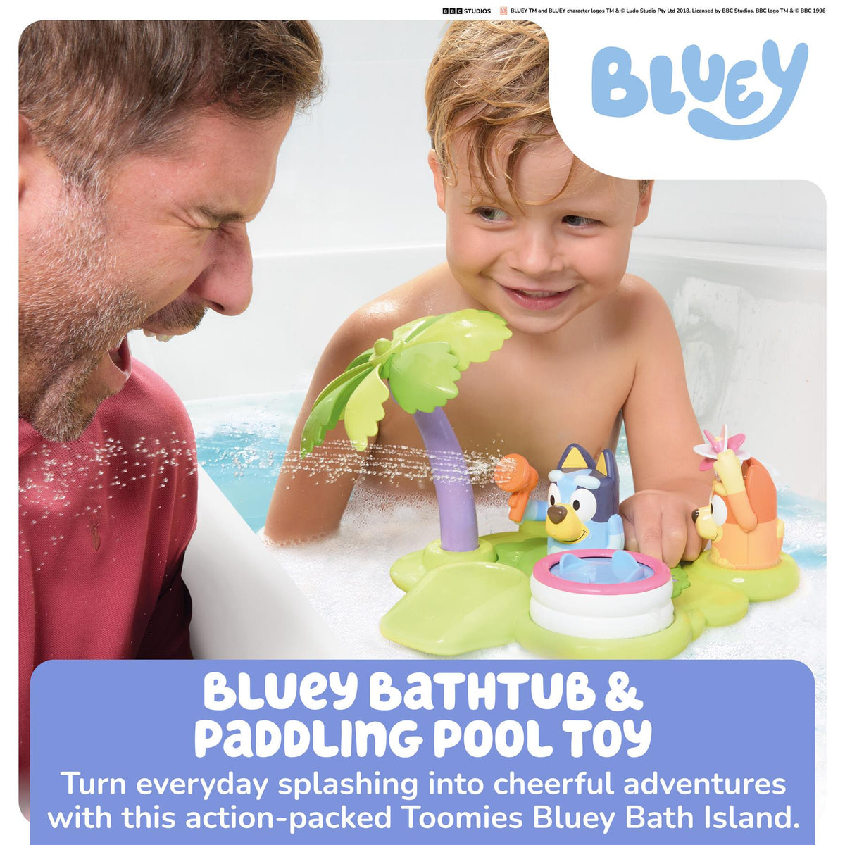 Tomy Bluey Bath Island Bath Toy