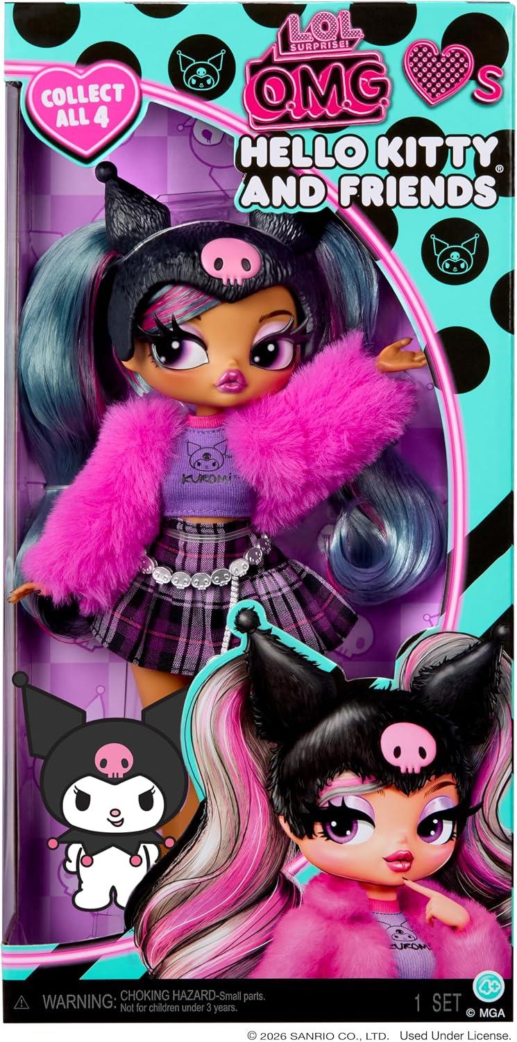 L.O.L. Surprise! O.M.G. Loves Hello Kitty & Friends Doll - Kuromi