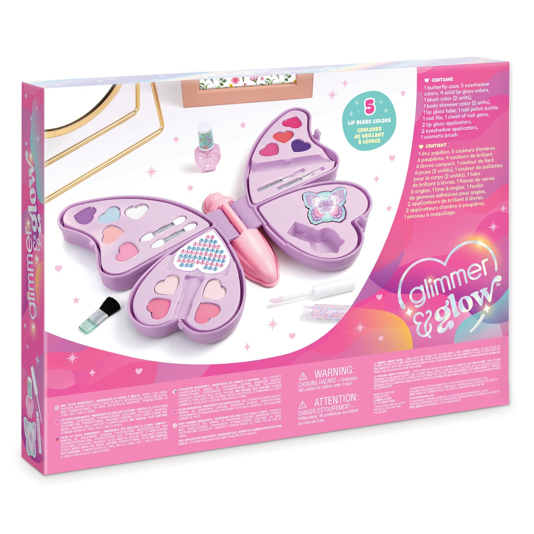 Make It Real Glimmer & Glow Butterfly Cosmetic Set