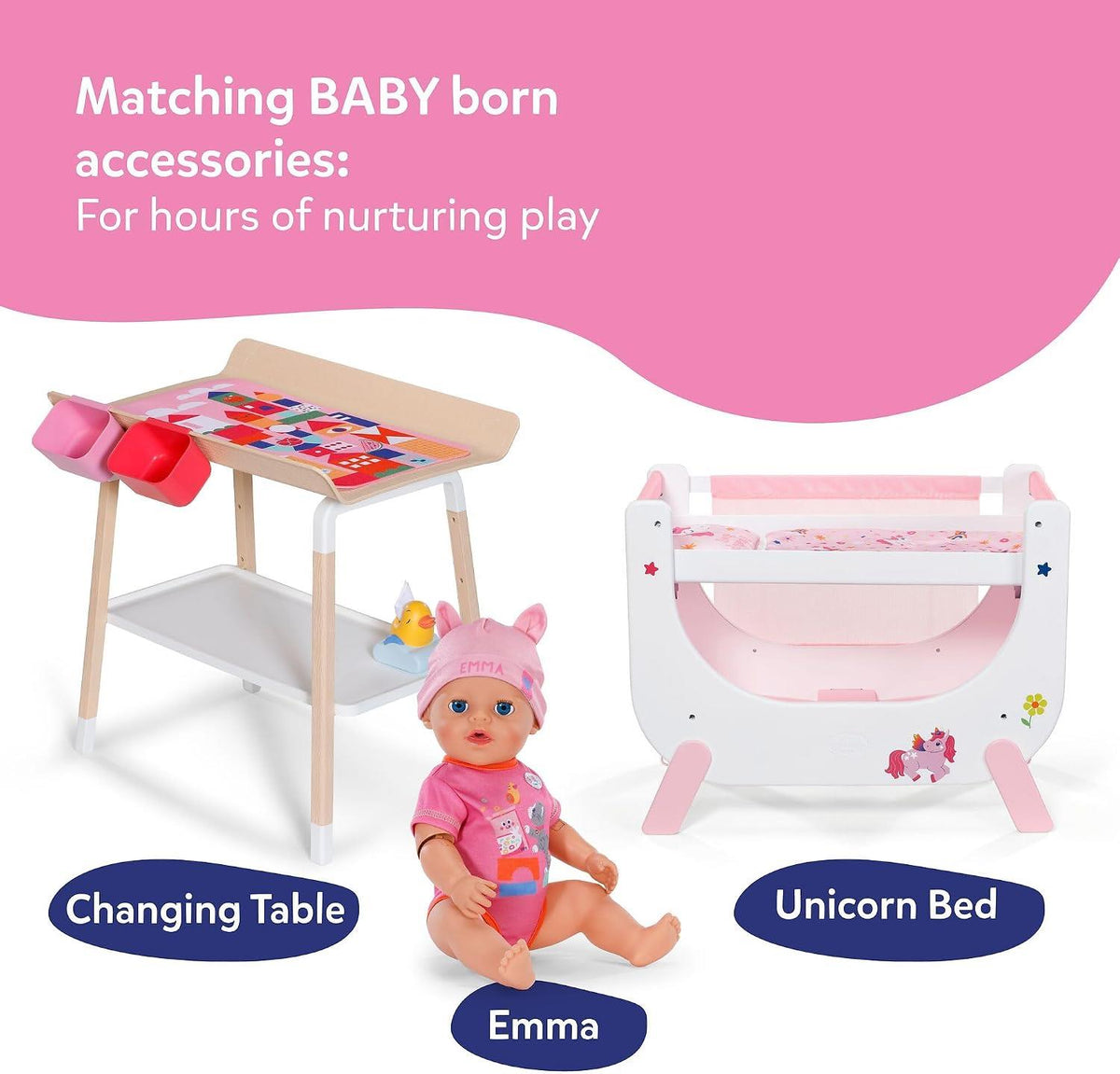 BABY born Clothes Rail with Mirror