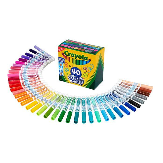 Crayola 40 Count Ultra-Clean Washable Markers