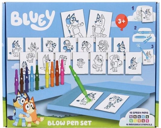 Bluey Blow Spray Pen Set