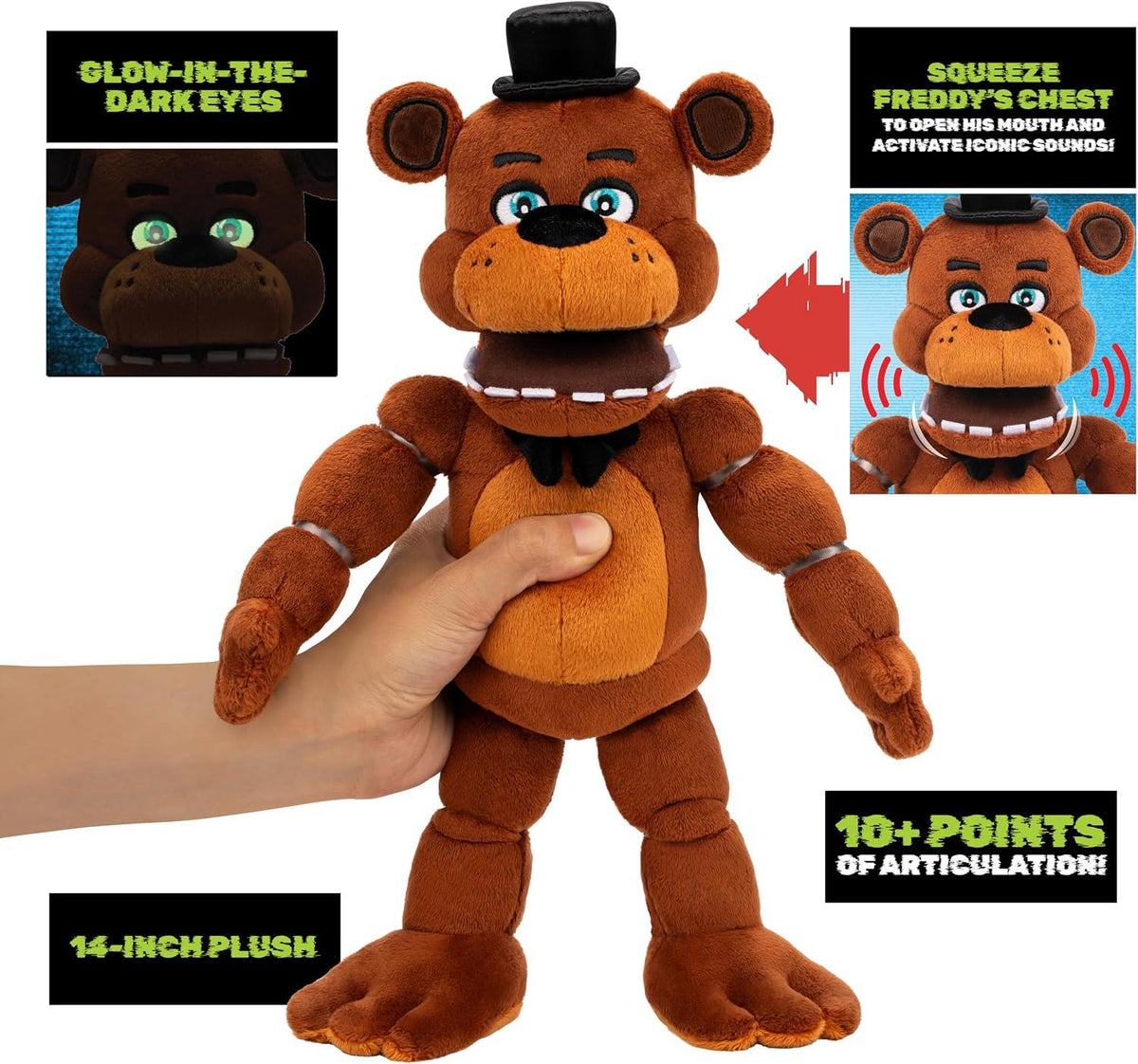 Five Nights at Freddy's 14 Inch Sound Plush - Classic Freddy