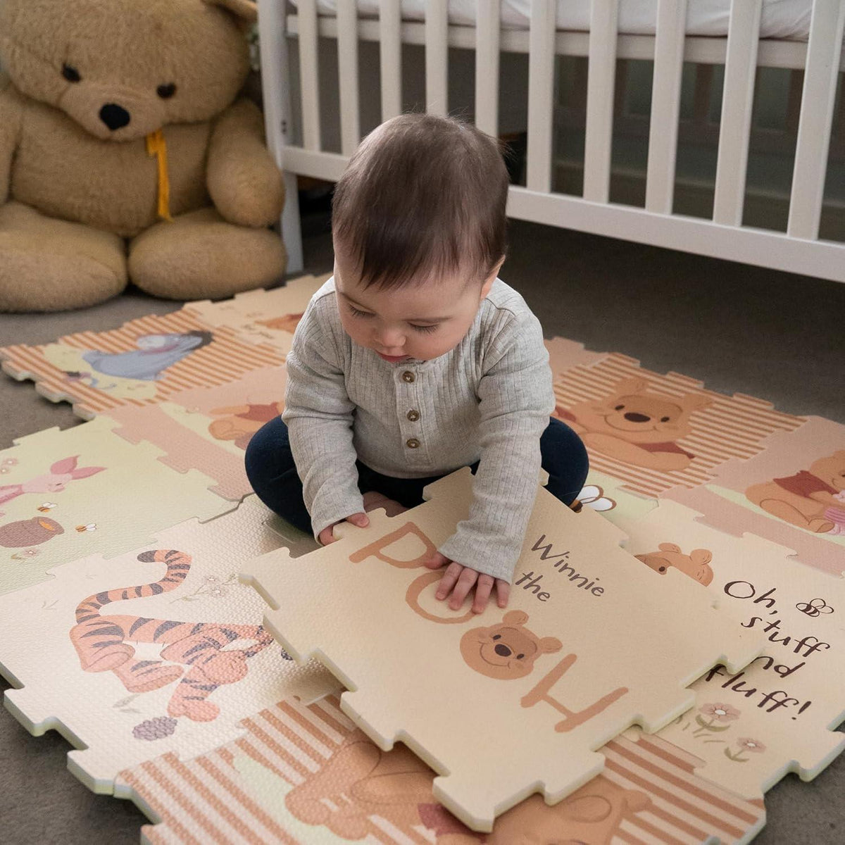 Disney Winnie The Pooh 12 Piece Foam Play Mats