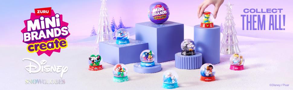 Zuru Mini Brands Series 1 Create Disney Snow Globes