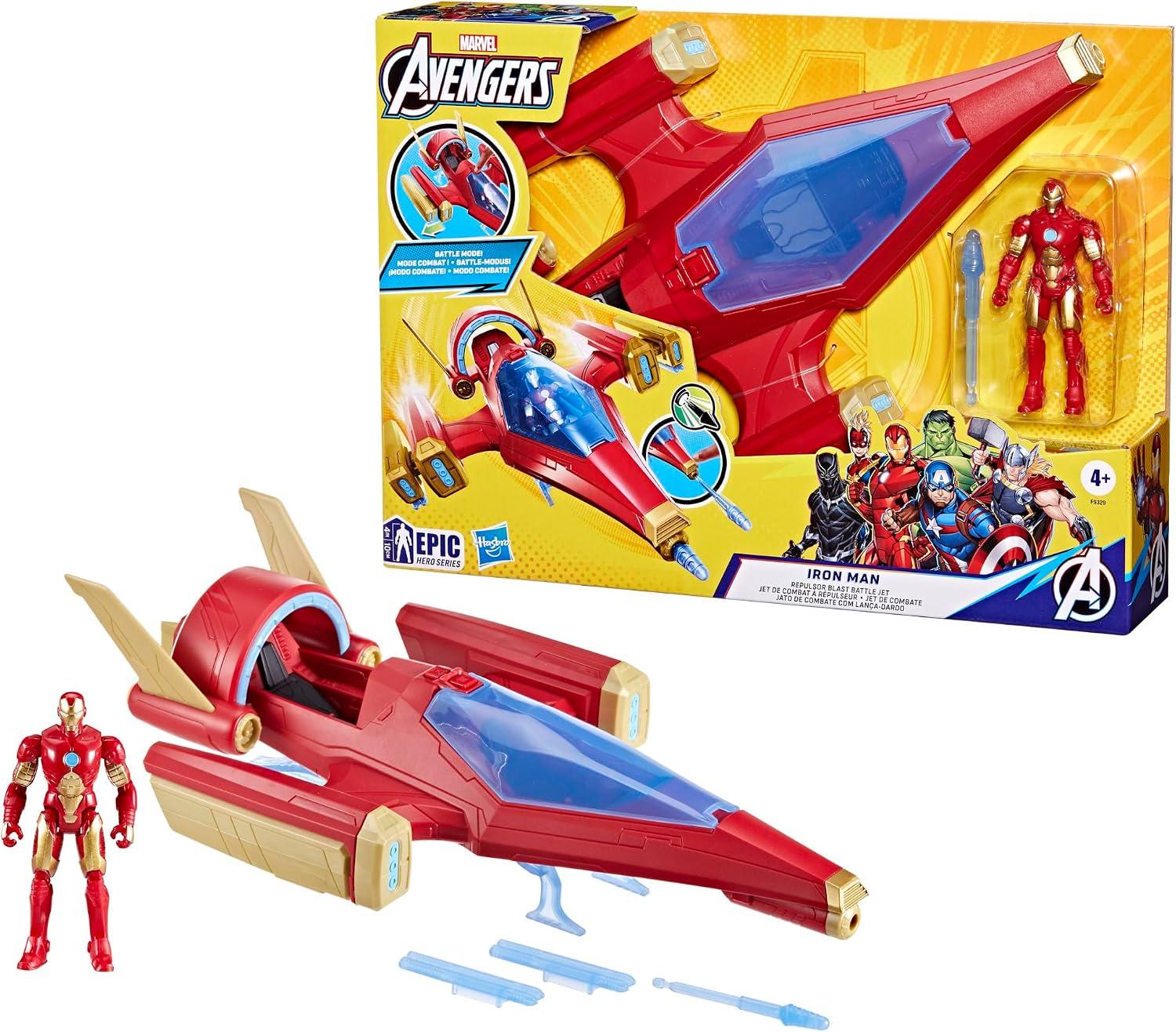 Marvel Avengers Iron Man Epic Hero Series Repulsor Blast Battle Jet