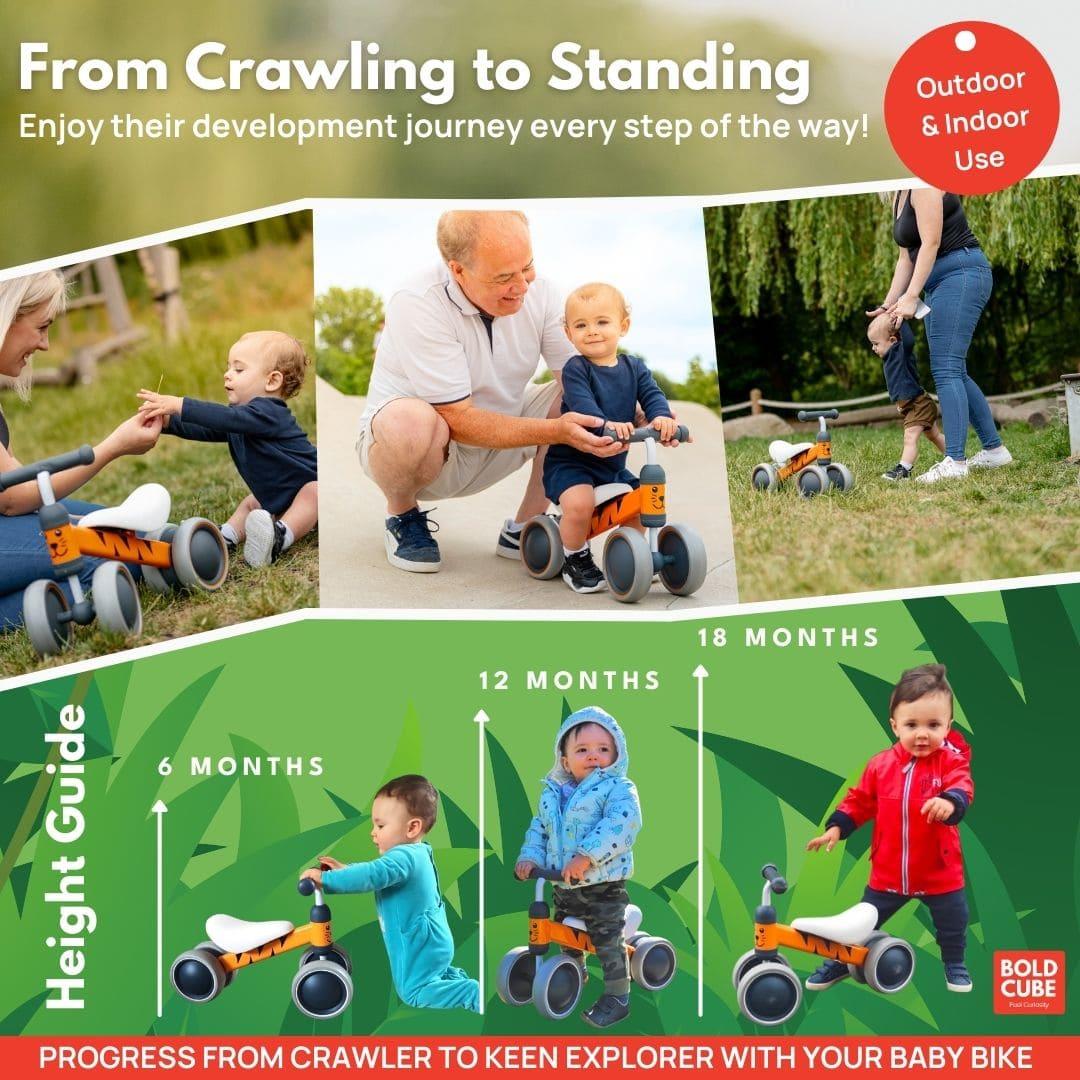 Boldcube Baby Balance Bike - Bertie Frog