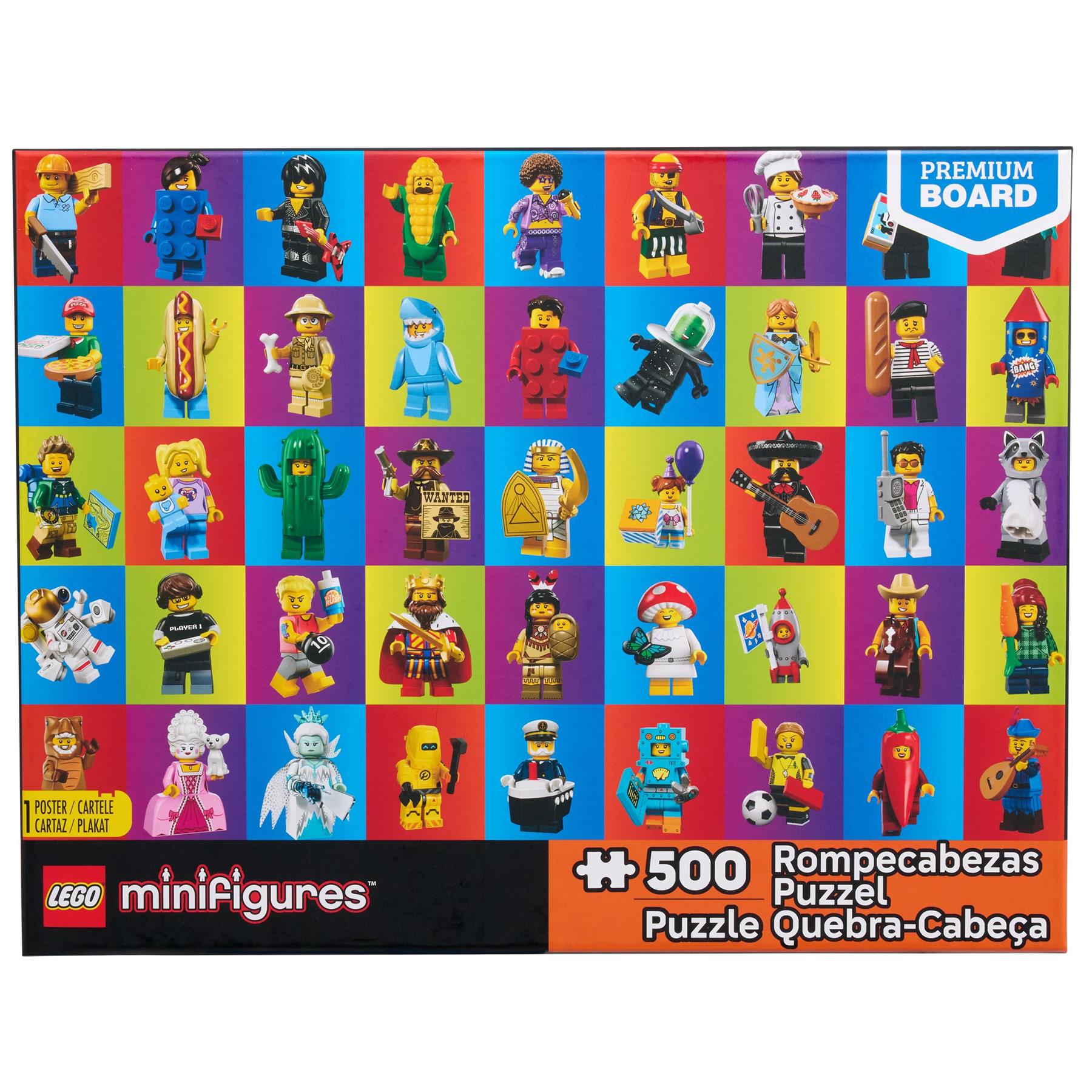 LEGO Minifigures 500-Piece Assorted Collage Jigsaw Puzzle