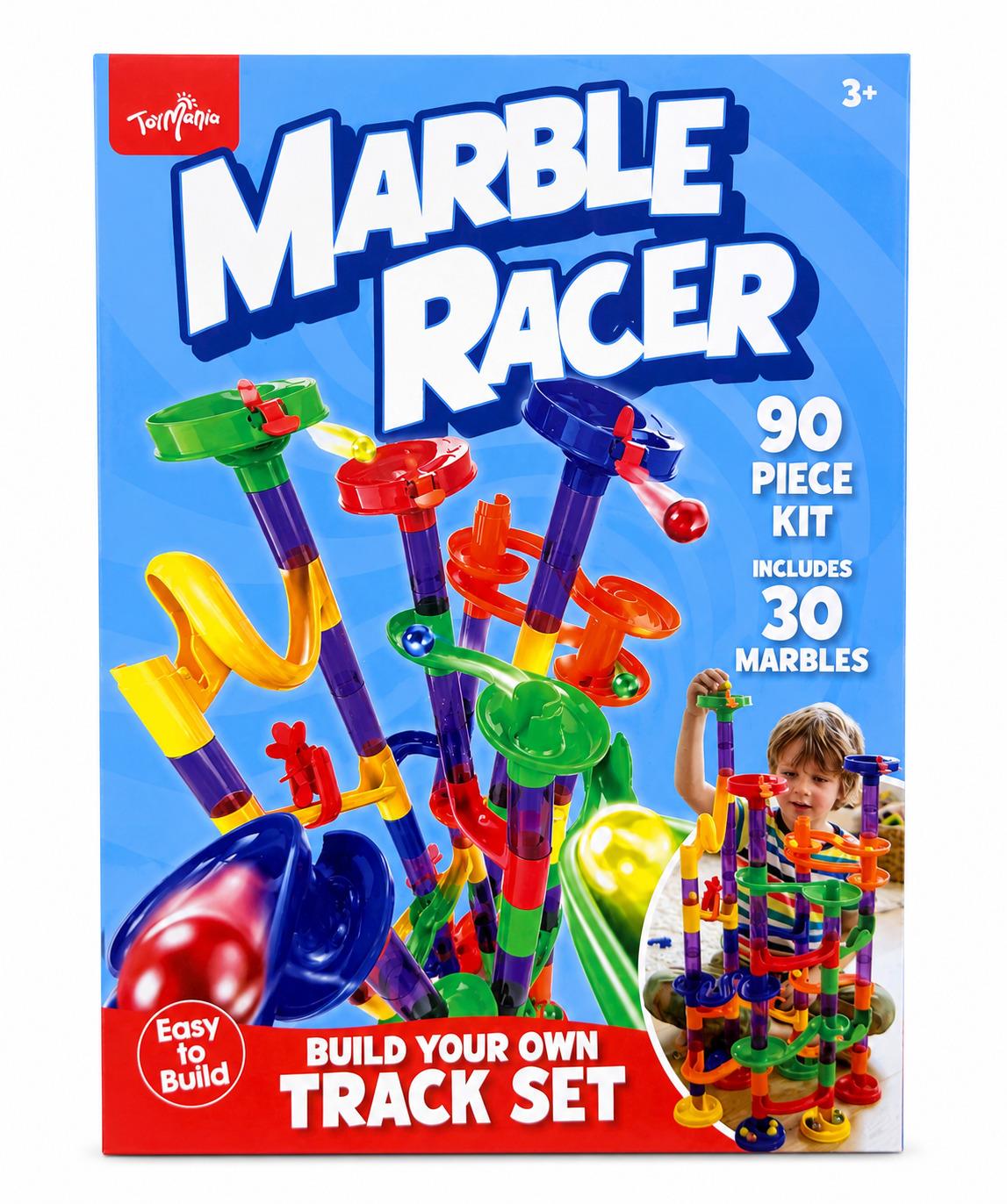 Toymania Marble Racer 90-Piece Track Set