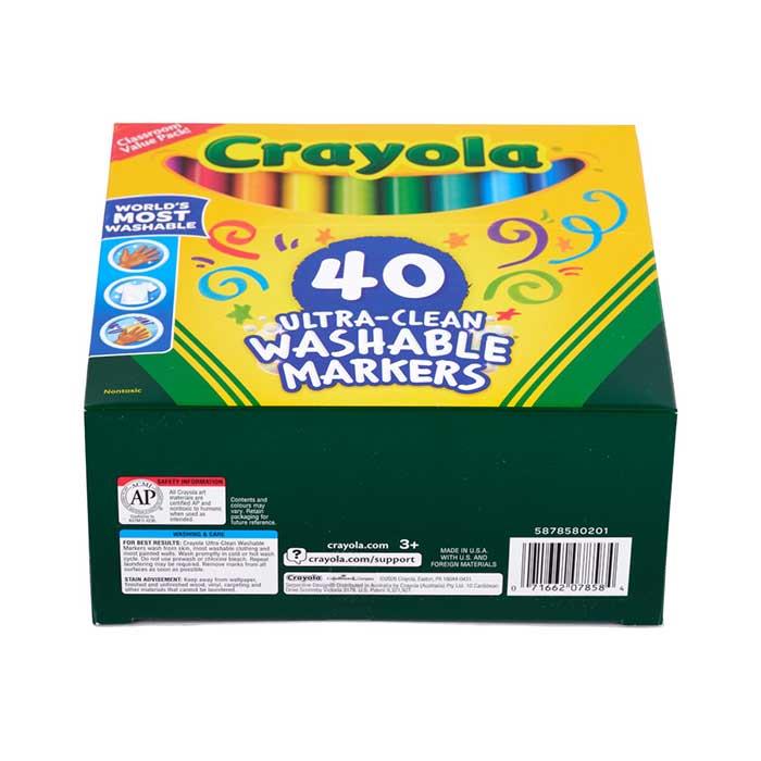 Crayola 40 Count Ultra-Clean Washable Markers