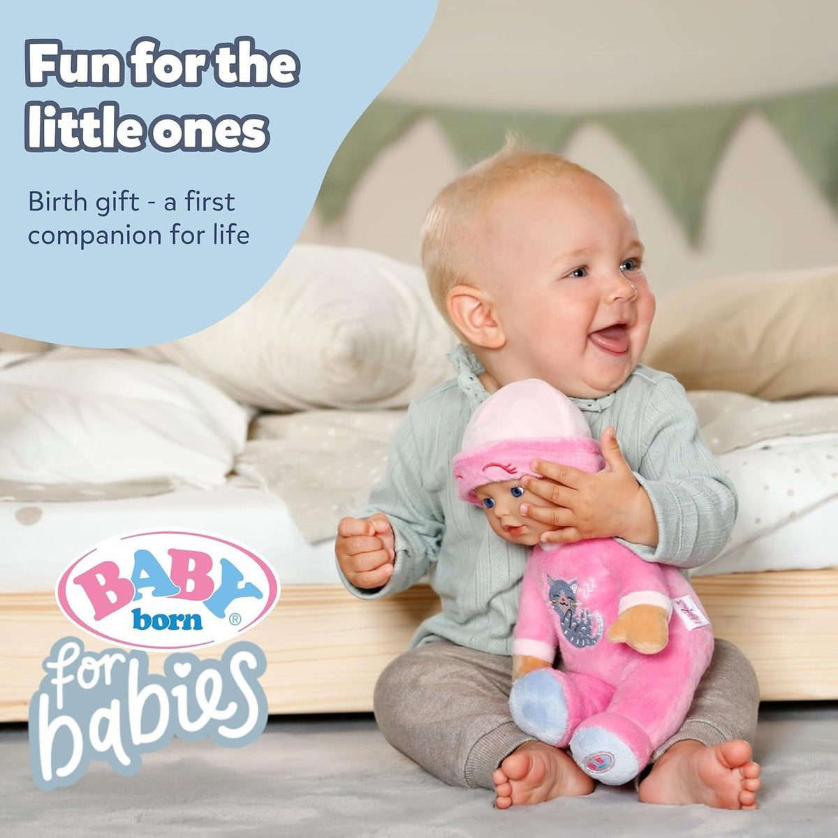 BABY born for Babies Sleepy 30cm Doll - Pink