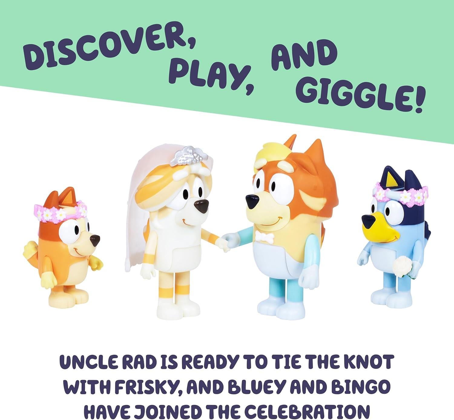 Bluey Wedding Time Family Figure Playset