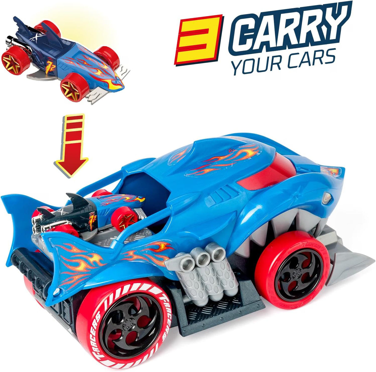 T-Racers Mix 'n Race Squad Launcher -  Shark