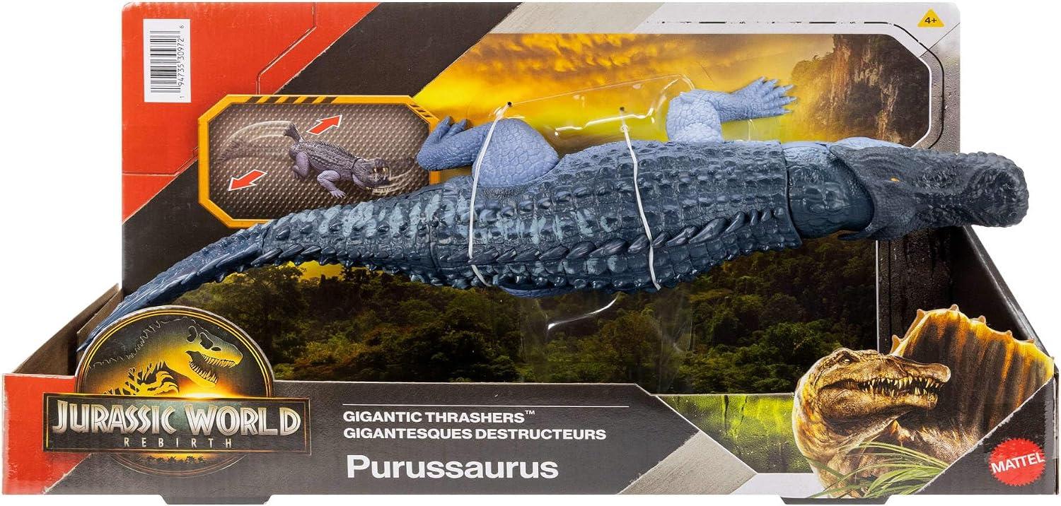 Jurassic World Rebirth Gigantic Thrashers Dinosaur Purussaurus  Figure