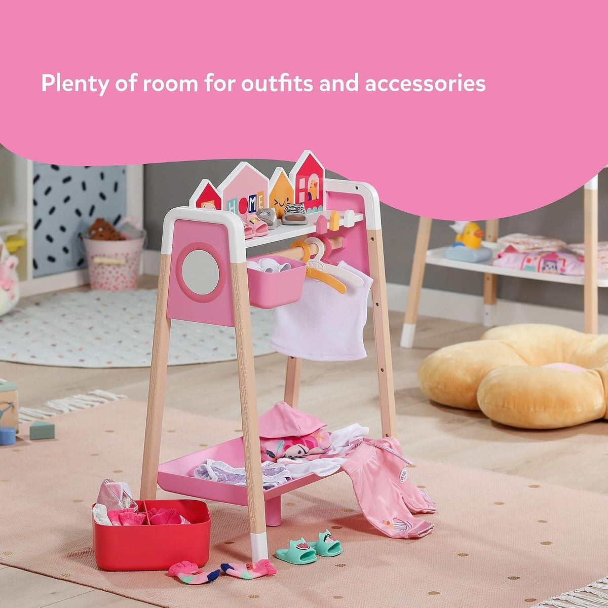 BABY born Clothes Rail with Mirror