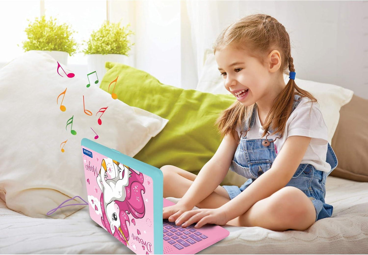 Lexibook Unicorn Bilingual Talking Educational Laptop