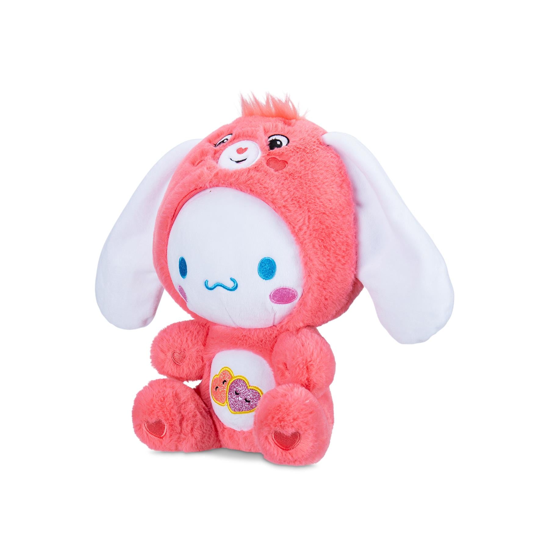 Care Bears x Hello Kitty Cinnamoroll as Love-A-Lot Bear Plush 25cm