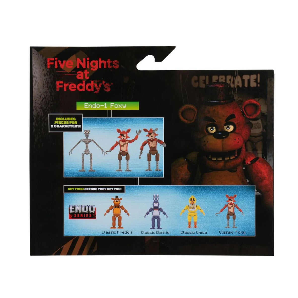 Five Nights at Freddy's Endo Series 6-Inch Figures - Classic Foxy & Withered Foxy