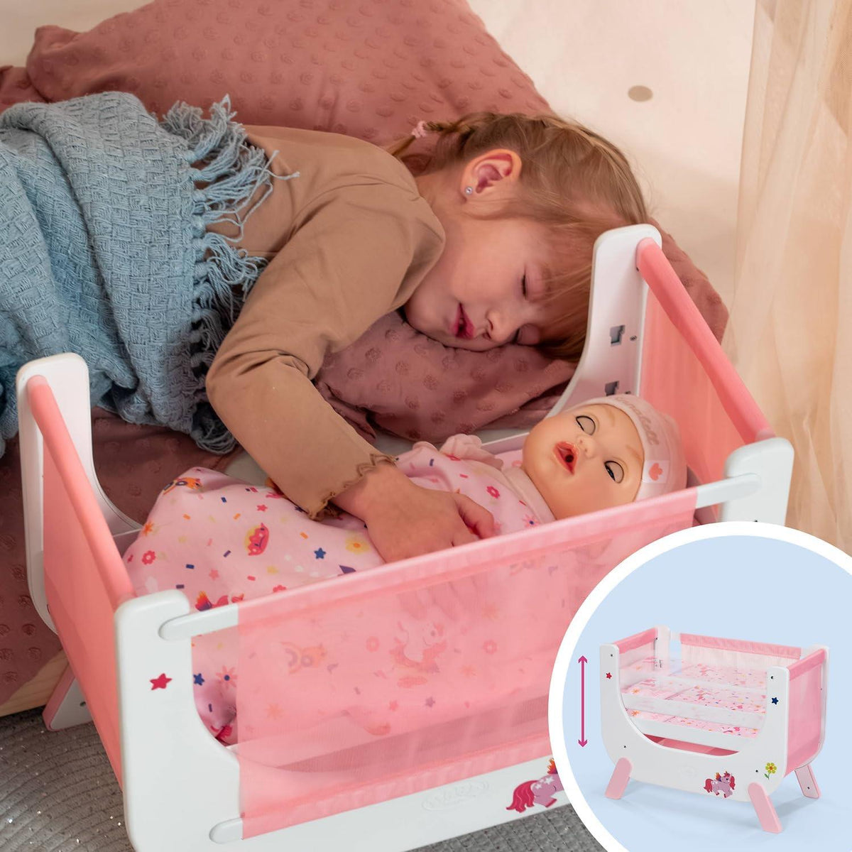 BABY born Unicorn Dolls bed