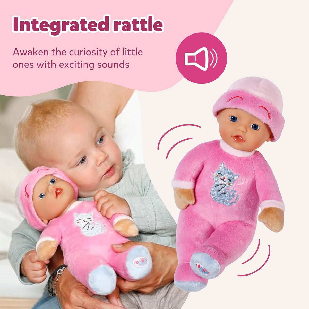 BABY born for Babies Sleepy 30cm Doll - Pink