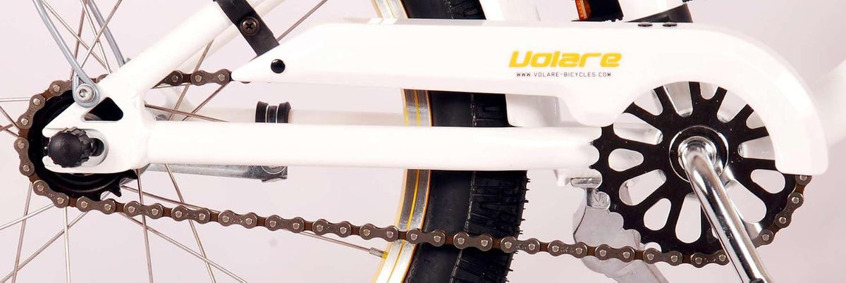 Volare Miracle Cruiser 18-Inch Girl's Bike - White