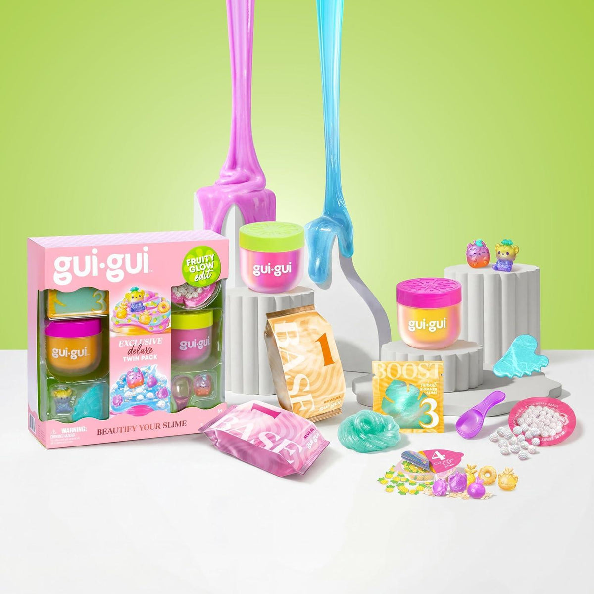Gui Gui Fruity Glow Deluxe Twin Pack - Beautify Your Slime