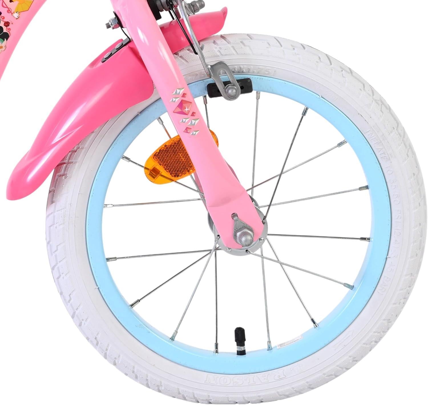 Disney Princess Children's 14 inch Two Hand Brake Bike - Pink