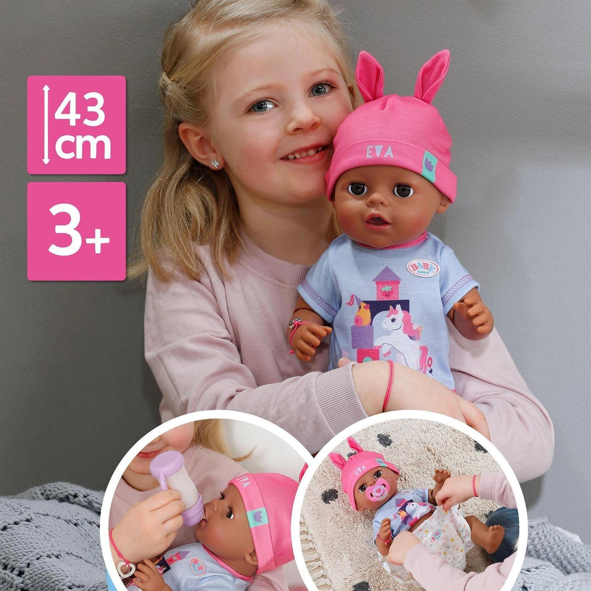 BABY born Click and Play 43cm Doll - Eva