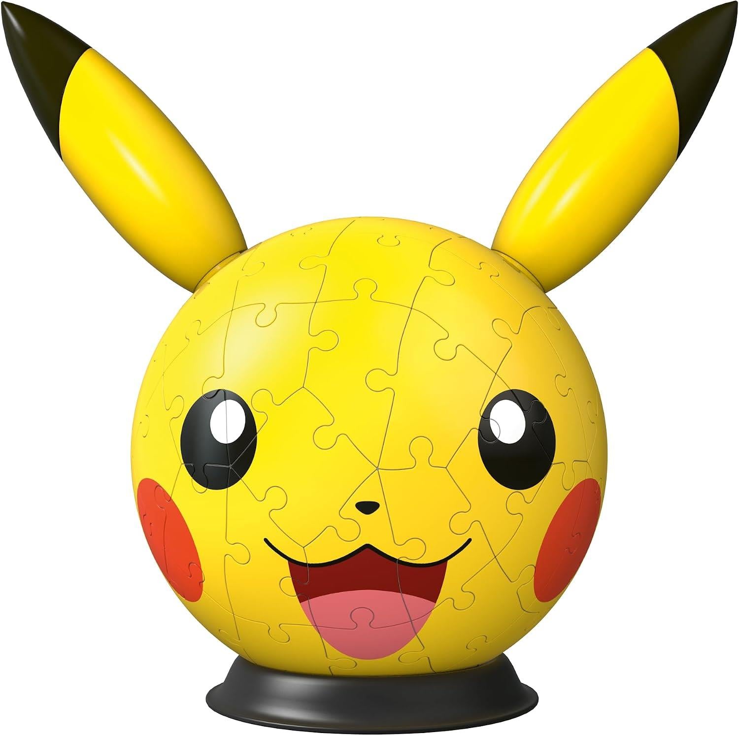 Ravensburger Pokemon 72 Piece with Ears 3D Puzzle Ball - Pikachu