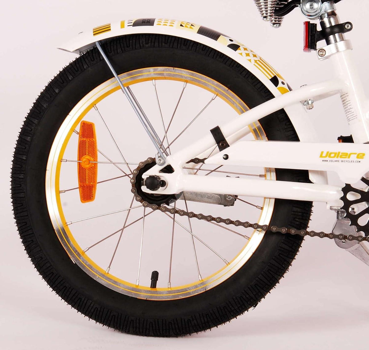 Volare Miracle Cruiser 16-Inch Girl's Bike - White