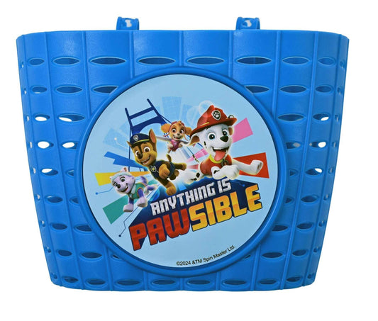 PAW Patrol Frame Mount Blue Bicycle Basket