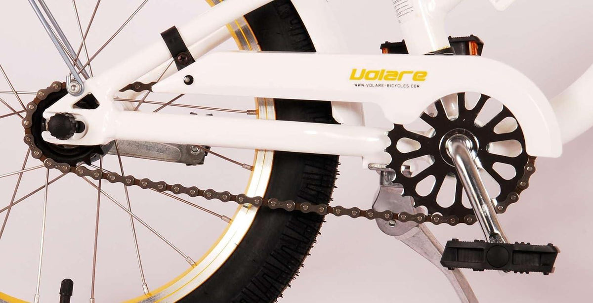 Volare Miracle Cruiser 16-Inch Girl's Bike - White