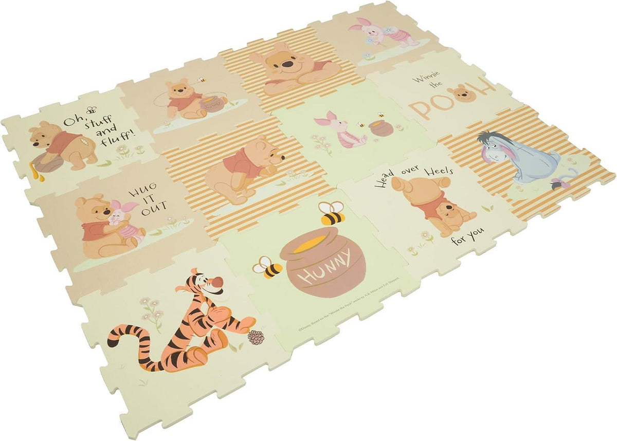 Disney Winnie The Pooh 12 Piece Foam Play Mats