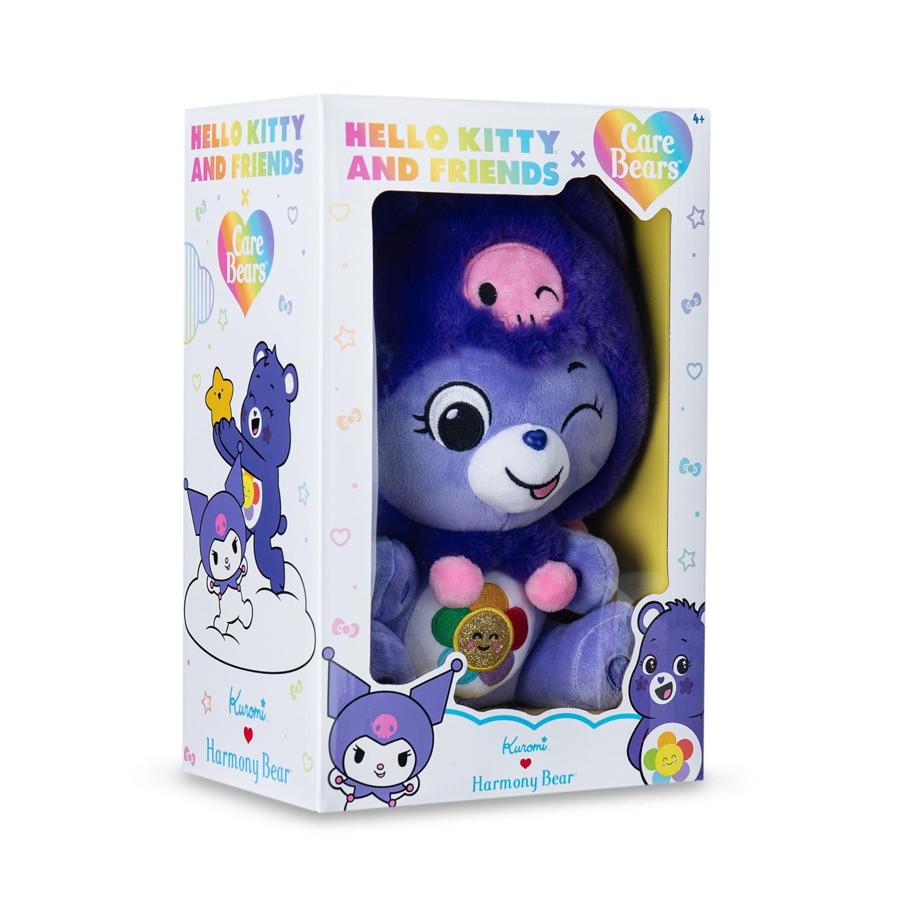 Care Bears x Hello Kitty Harmony Bear as Kuromi Plush 25cm