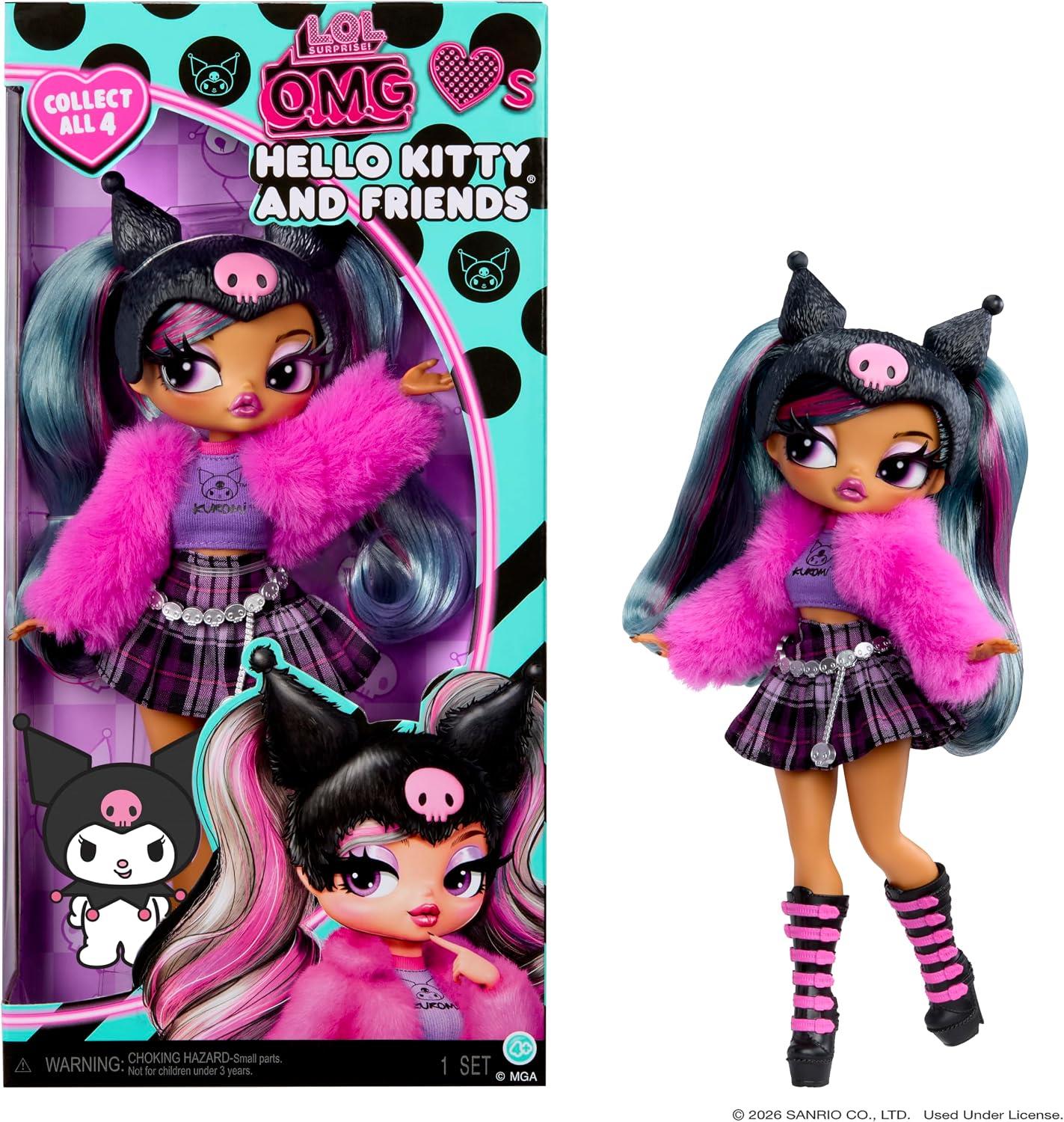 L.O.L. Surprise! O.M.G. Loves Hello Kitty & Friends Doll - Kuromi
