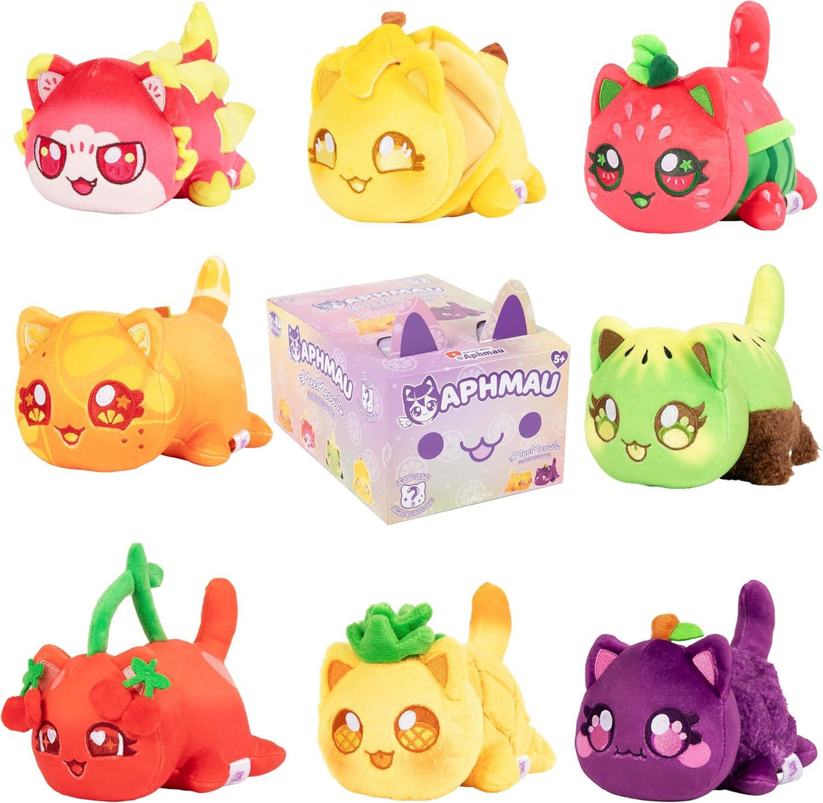 Aphmau MeeMeows Mystery Fruit Cat Plush