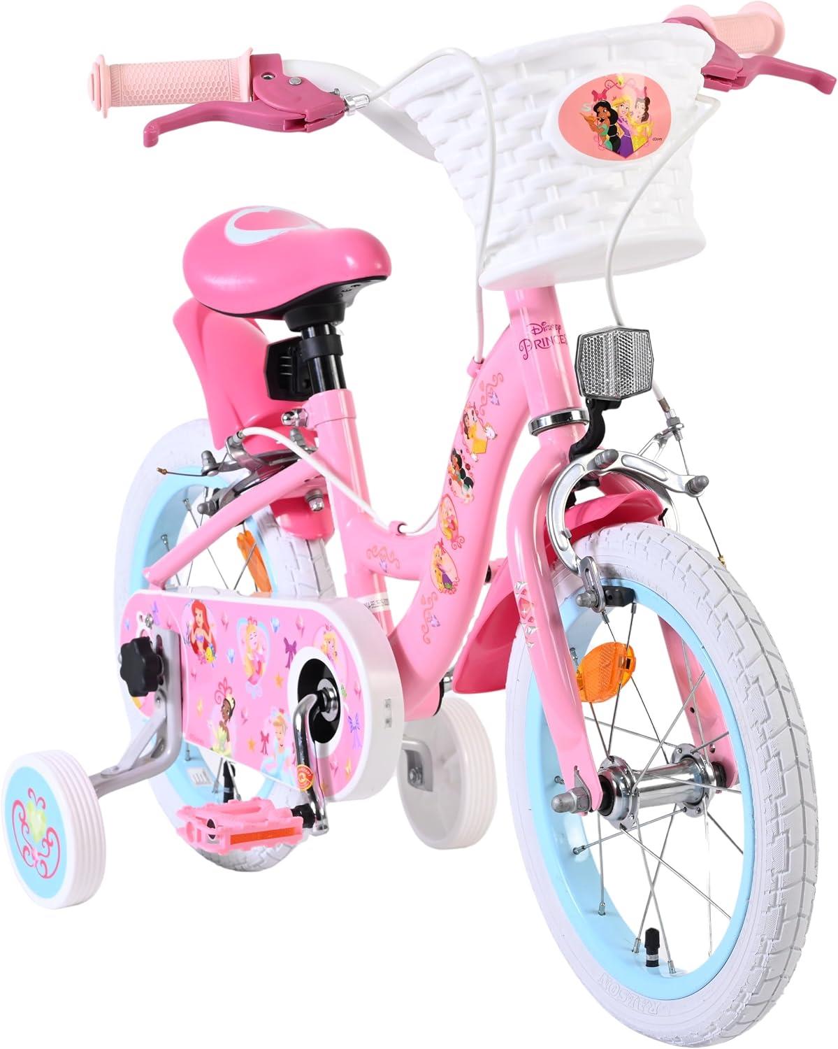 Disney Princess Children's 14 inch Two Hand Brake Bike - Pink