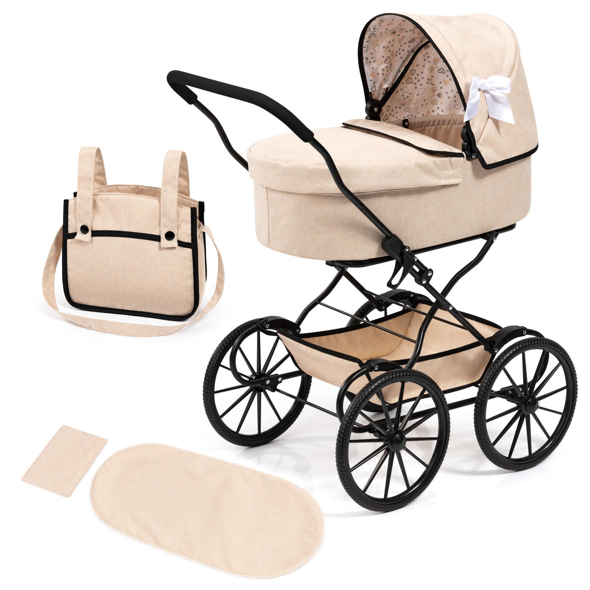 Bayer Doll Pram - Classic Beige