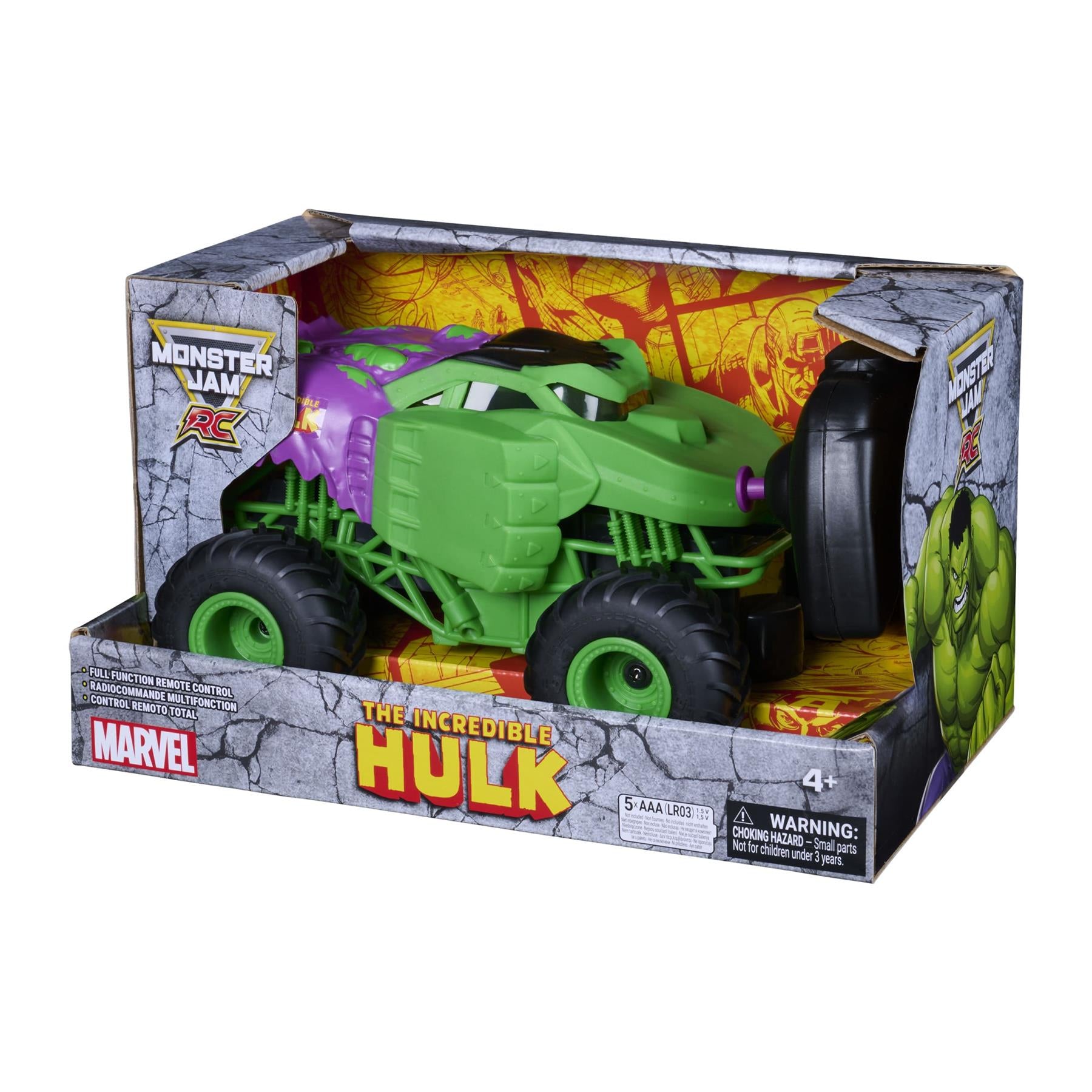Marvel Monster Jam The Hulk RC 1:24 Scale Monster Truck