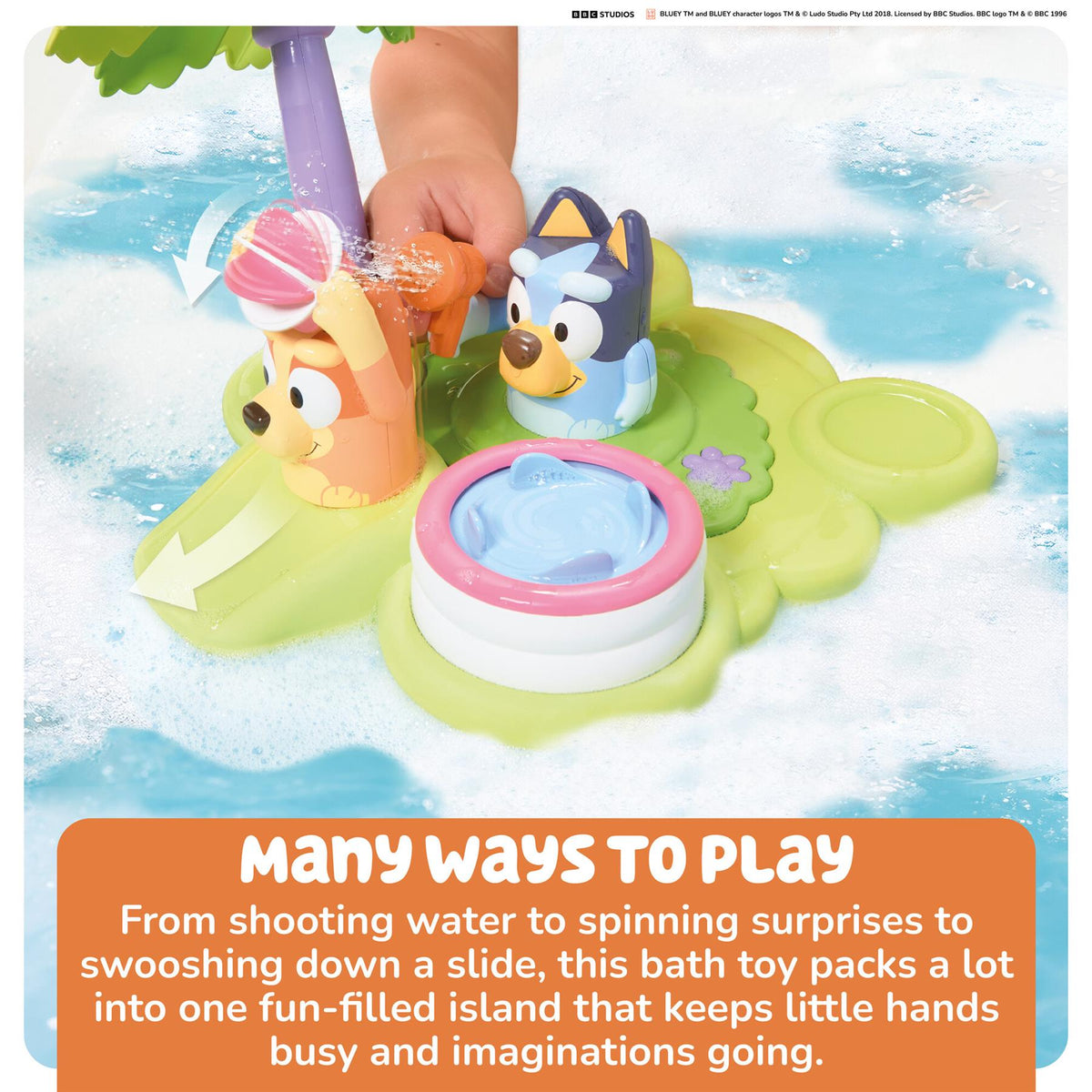 Tomy Bluey Bath Island Bath Toy