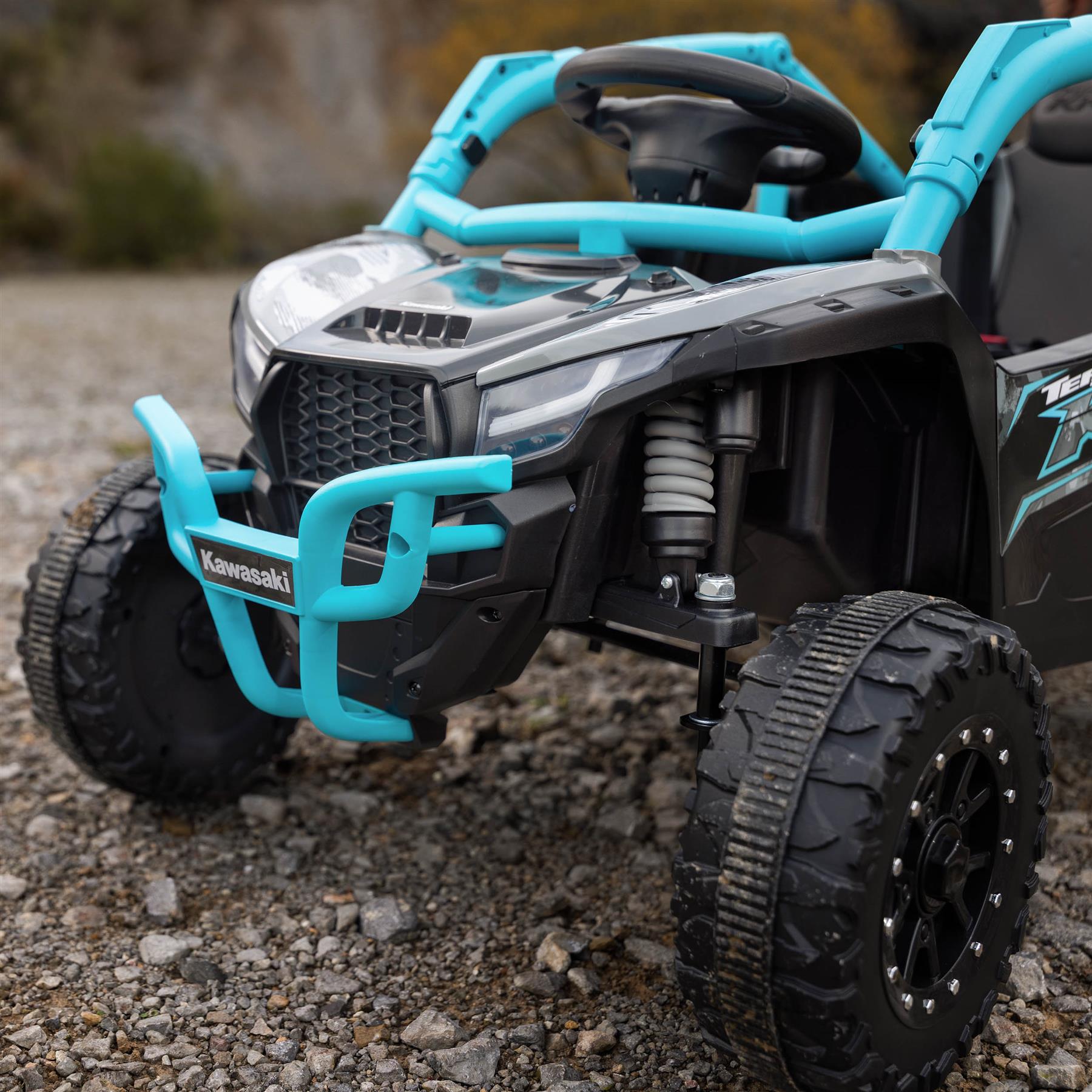 Xootz Kawasaki KRX 1000 12V Ride-On Car - Black/Blue