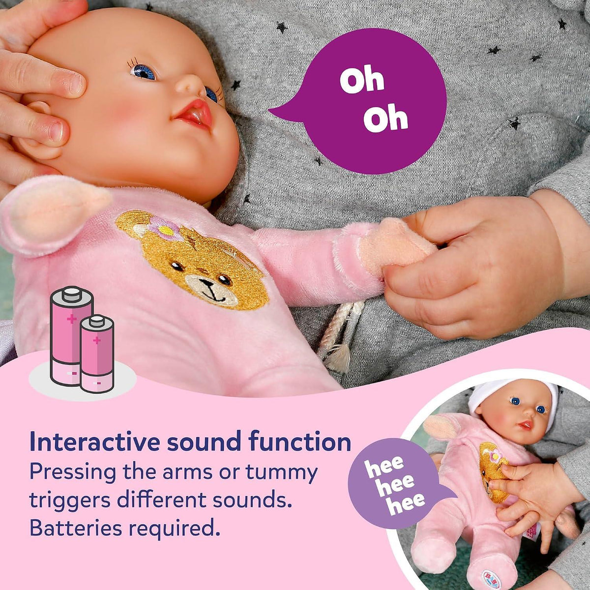 BABY born 30cm Interactive Doll - Rosie
