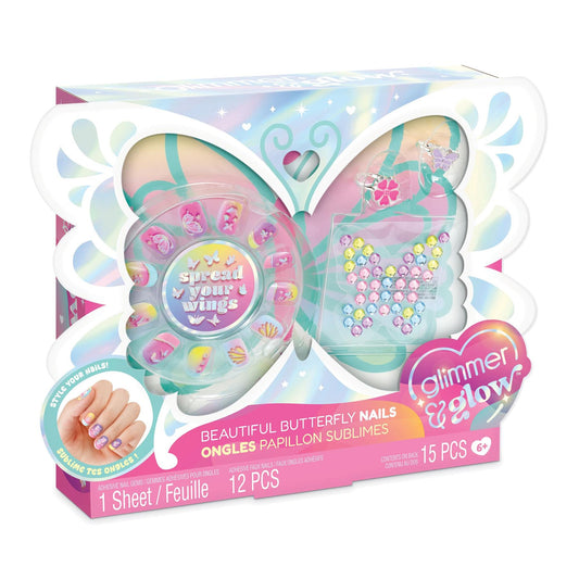 Make It Real Glimmer & Glow Beautiful Butterfly Nails