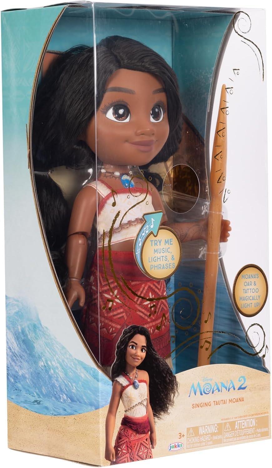 Disney Moana 2 Singing Doll with Light- Up Oar - Moana