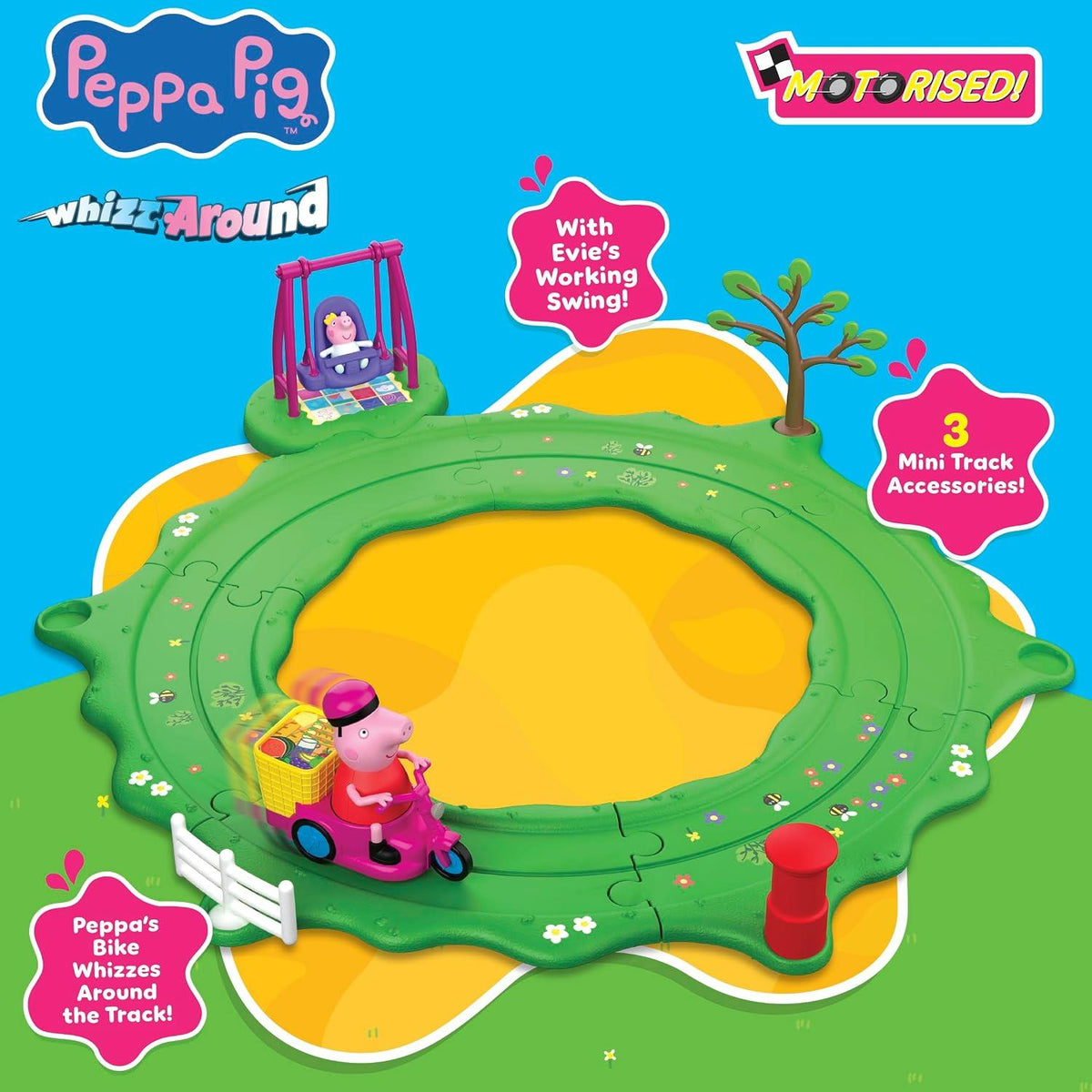 Peppa Pig Whizz Around Peppa & Evie Fun in the Park Playset
