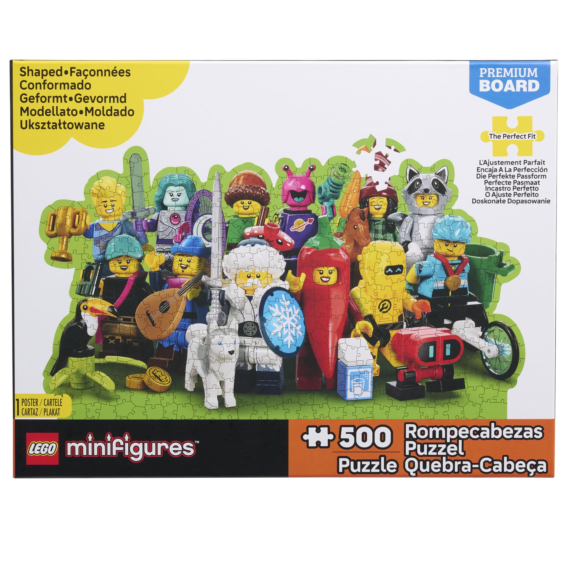 LEGO Minifigures 500-Piece Assorted Collage Jigsaw Puzzle